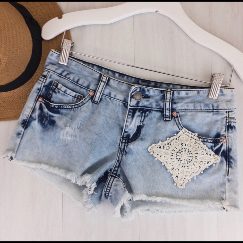 YMI Distressed Denim Shorts